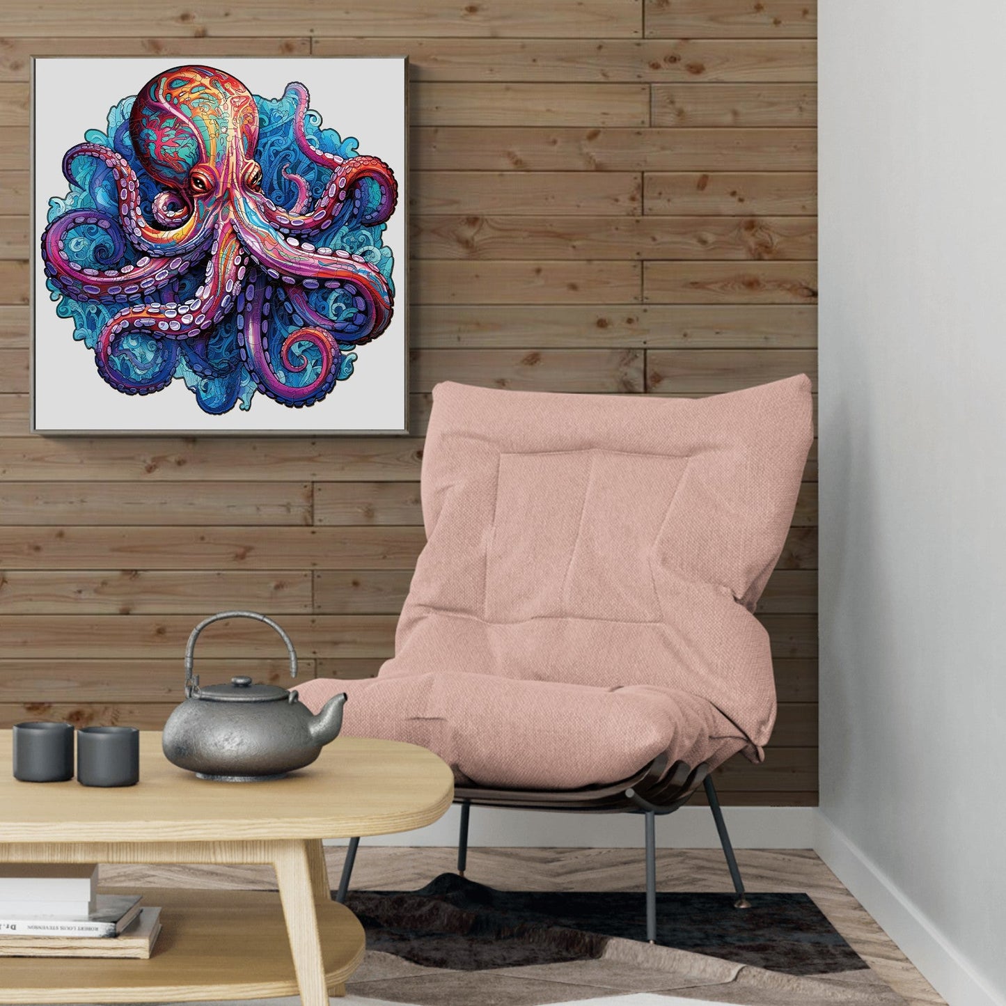 Deep Sea Giant Octopus - Wooden Jigsaw Puzzle