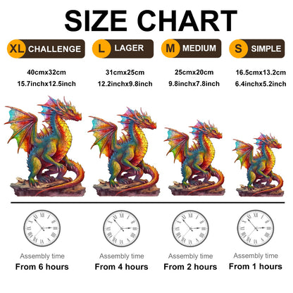 The Standing Dragon - Wooden Jigsaw Puzzle