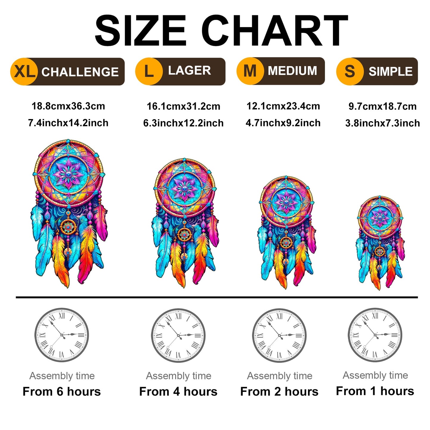 Mandala Dreamcatcher- Wooden Jigsaw Puzzle