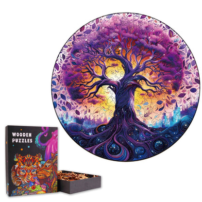 Dreamy Tree of Life - Wooden Jigsaw Puzzle