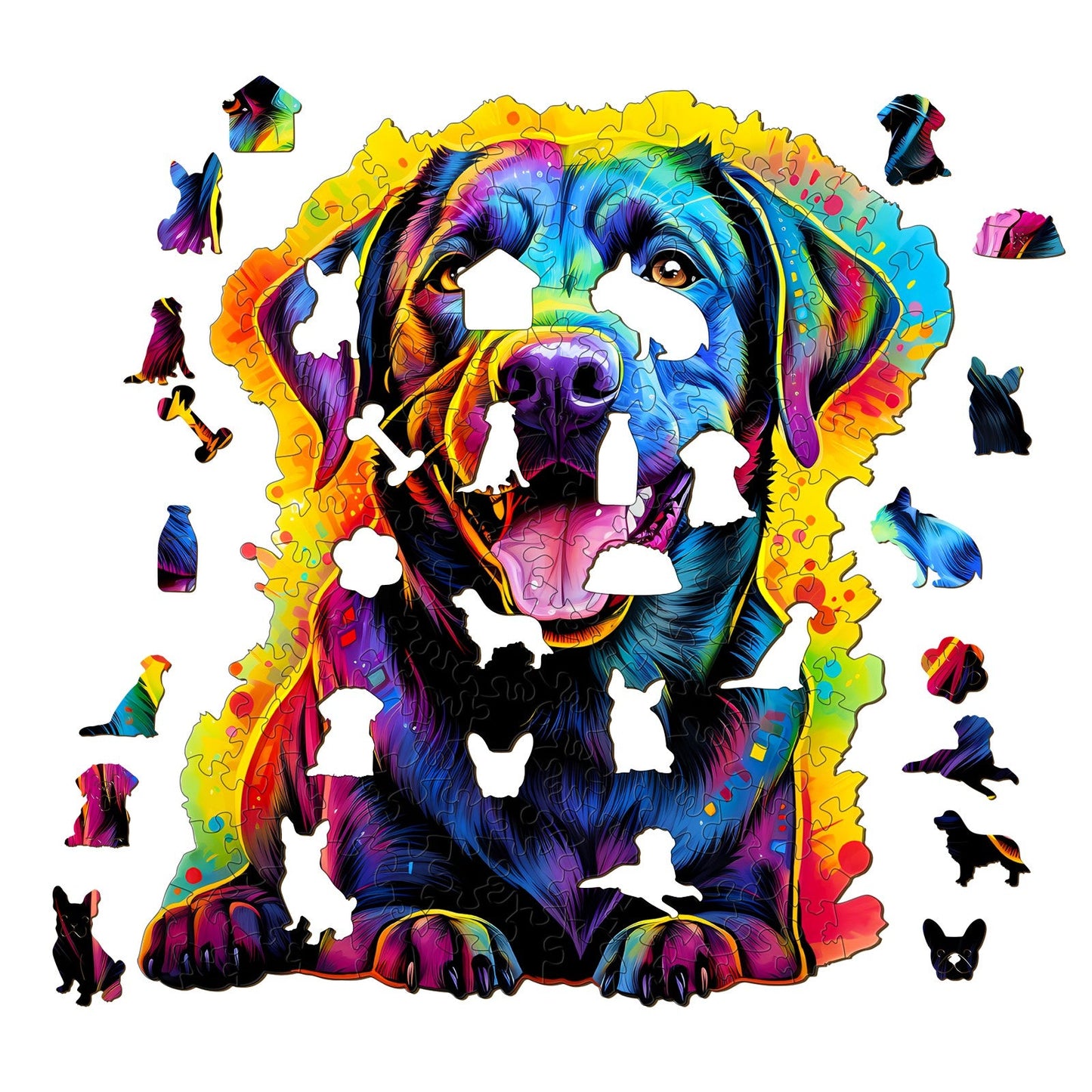 Fantasty Labrador - Wooden Jigsaw Puzzle