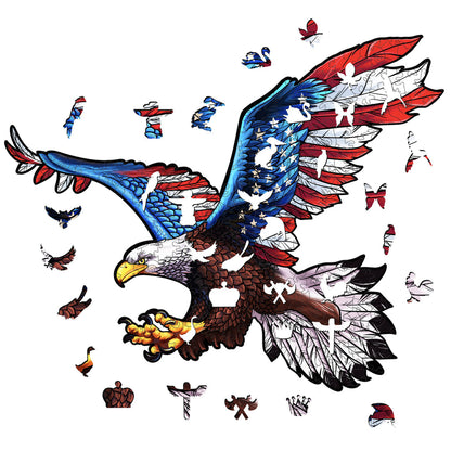 Free Eagle - Wooden Jigsaw Puzzle