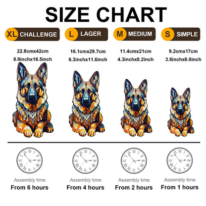 German Shepherd - Wooden Jigsaw Puzzle