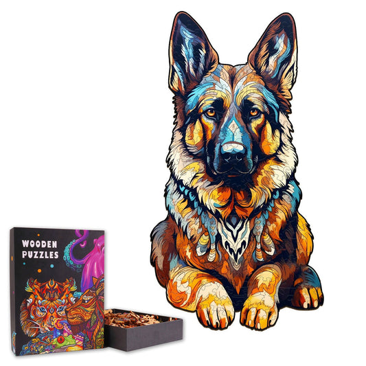 German Shepherd - Wooden Jigsaw Puzzle