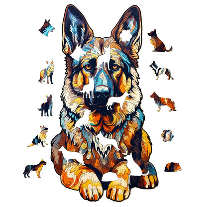 German Shepherd - Wooden Jigsaw Puzzle