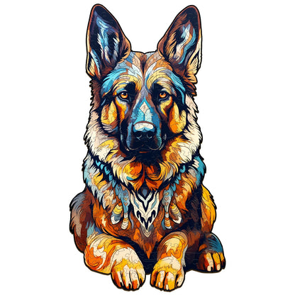 German Shepherd - Wooden Jigsaw Puzzle