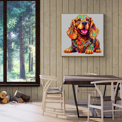 Laying Down Cocker Spaniel - Wooden Jigsaw Puzzle