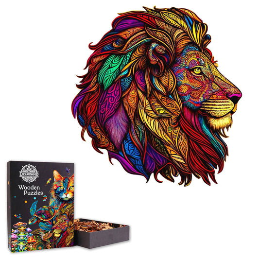 Majestic Lion - Wooden Jigsaw Puzzle