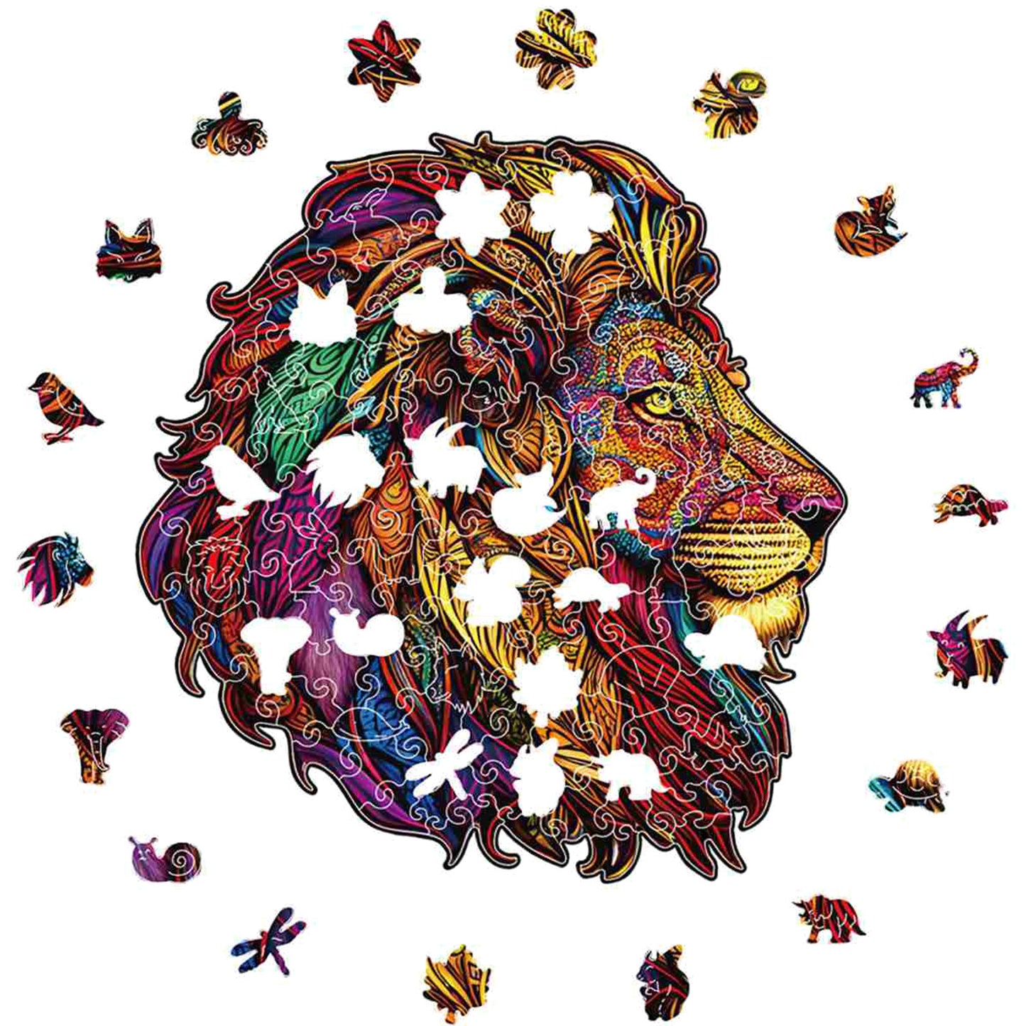 Majestic Lion - Wooden Jigsaw Puzzle