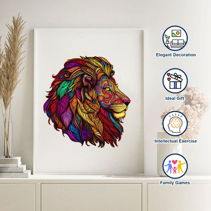 Majestic Lion - Wooden Jigsaw Puzzle