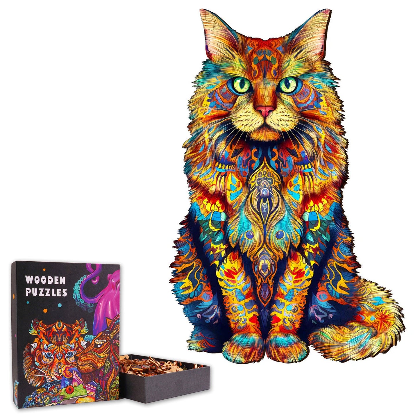 Maine Coon - Wooden Jigsaw Puzzle