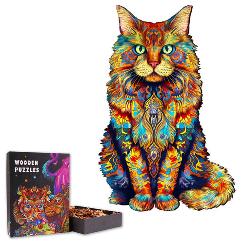 Maine Coon - Wooden Jigsaw Puzzle