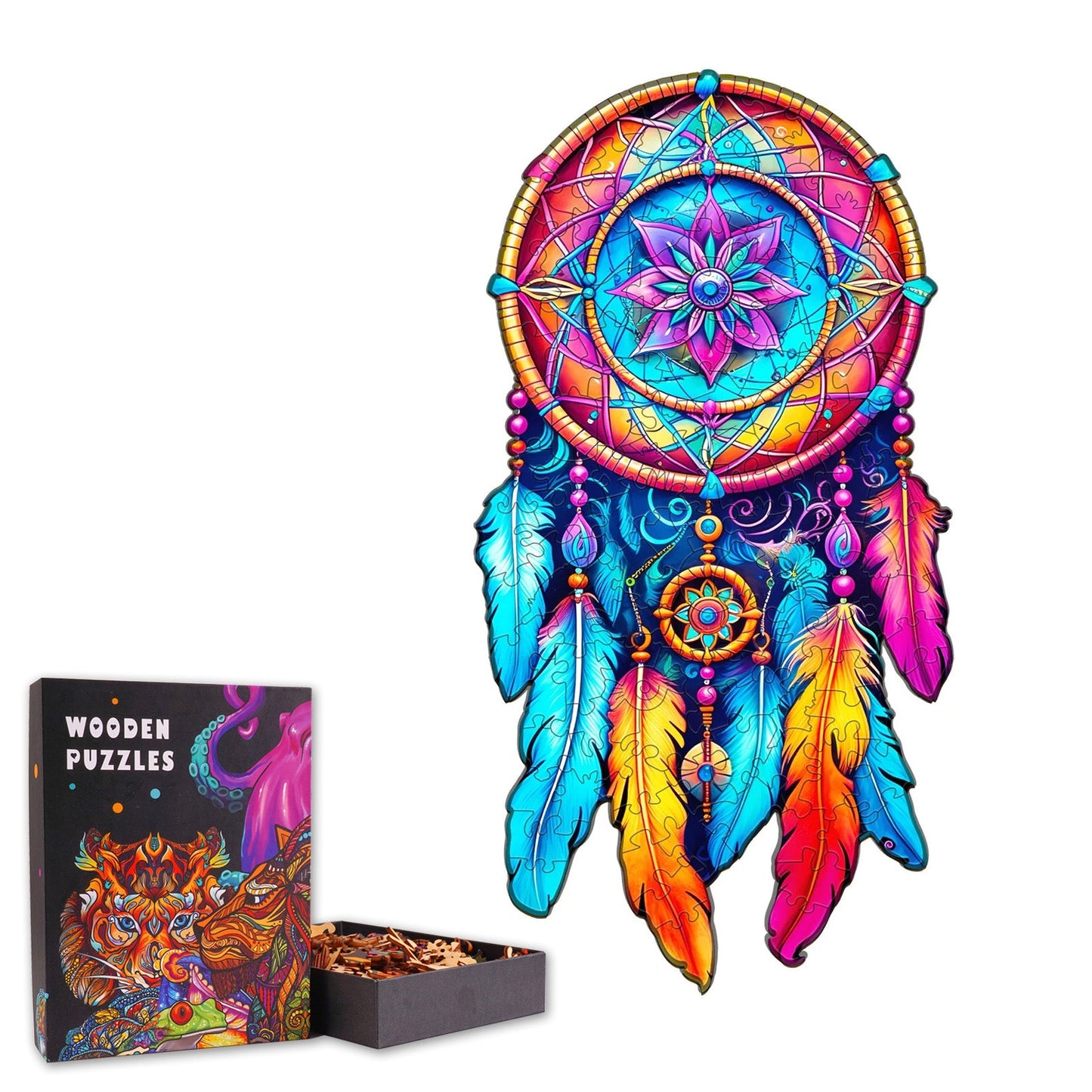 Mandala Dreamcatcher- Wooden Jigsaw Puzzle