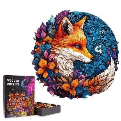 Mandala Fox - Wooden Jigsaw Puzzle