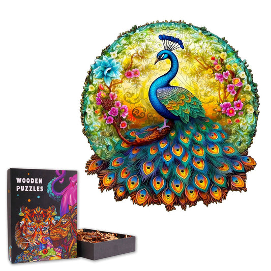 Mandala Peacock - Wooden Jigsaw Puzzle