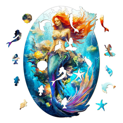 Mermaid 2 - Wooden Jigsaw Puzzle