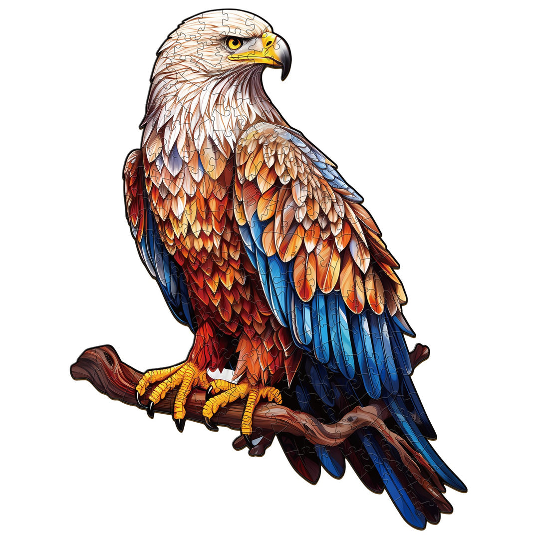 Standing Bald Eagle - Wooden Jigsaw Puzzle