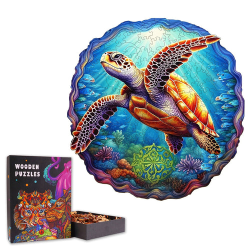 Moving Turtle - Wooden Jigsaw Puzzle