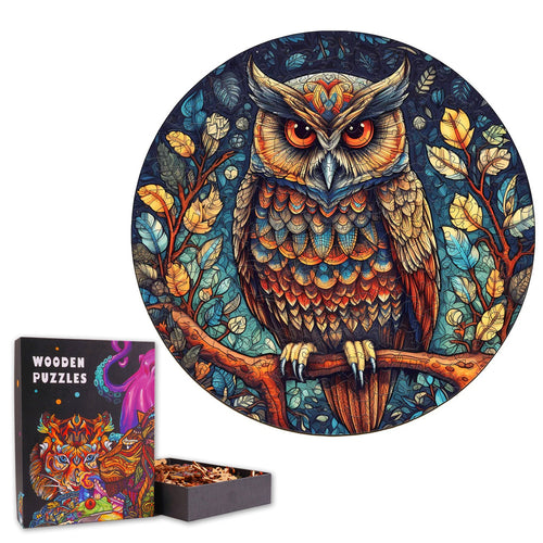 Mystic Owl  - Wooden Jigsaw Puzzle