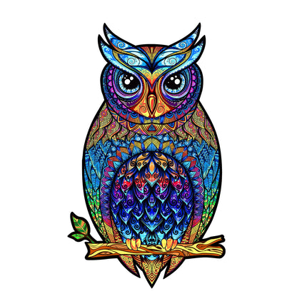 Charming Owl - Wooden Jigsaw Puzzle