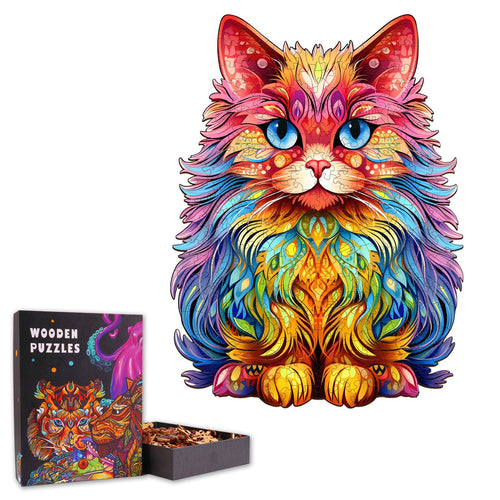 Persian Cat - Wooden Jigsaw Puzzle