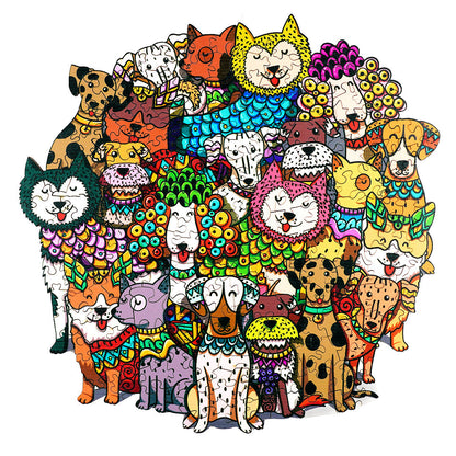 So Many Dogs - Wooden Jigsaw Puzzle