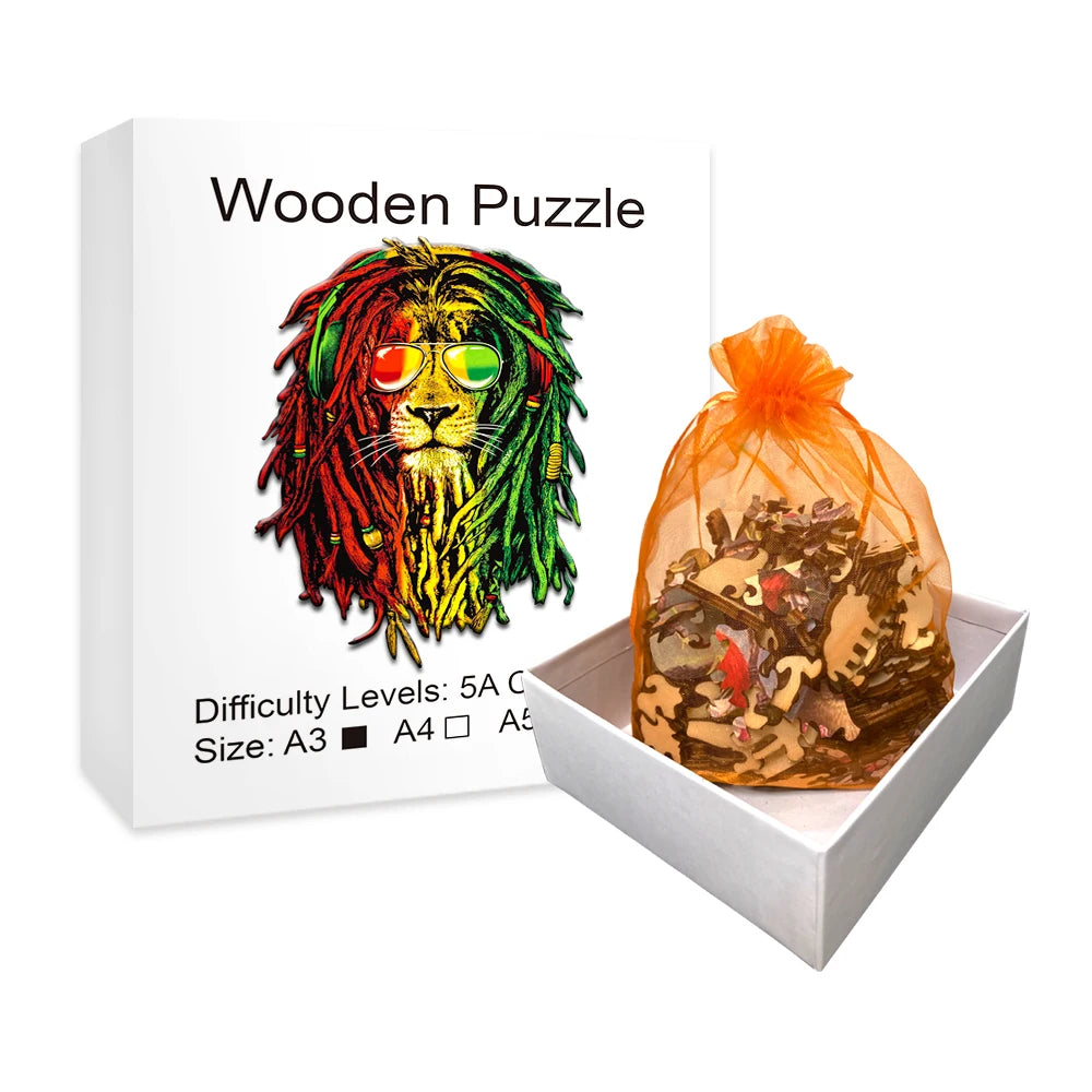 Rasta Lione - Wooden Jigsaw Puzzle