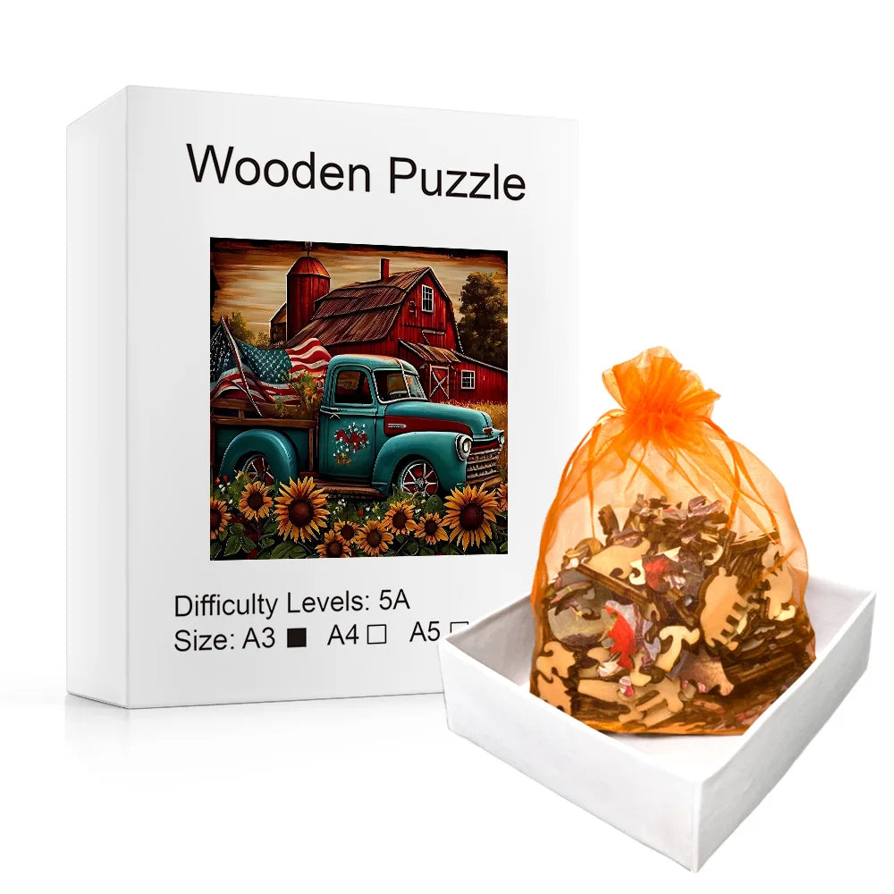 American Farmer - Wooden Jigsaw Puzzle