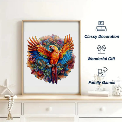 Scarlet Macaw - Wooden Jigsaw Puzzle