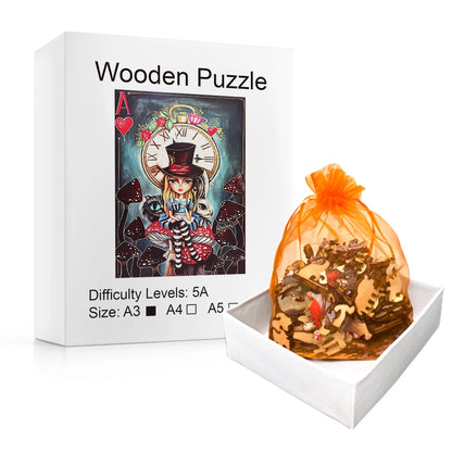 Red Peach - Wooden Jigsaw Puzzle