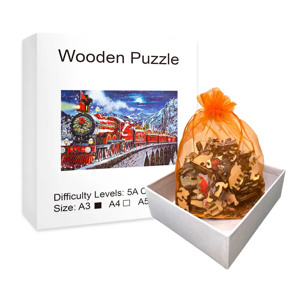 Santa Train - Wooden Jigsaw Puzzle