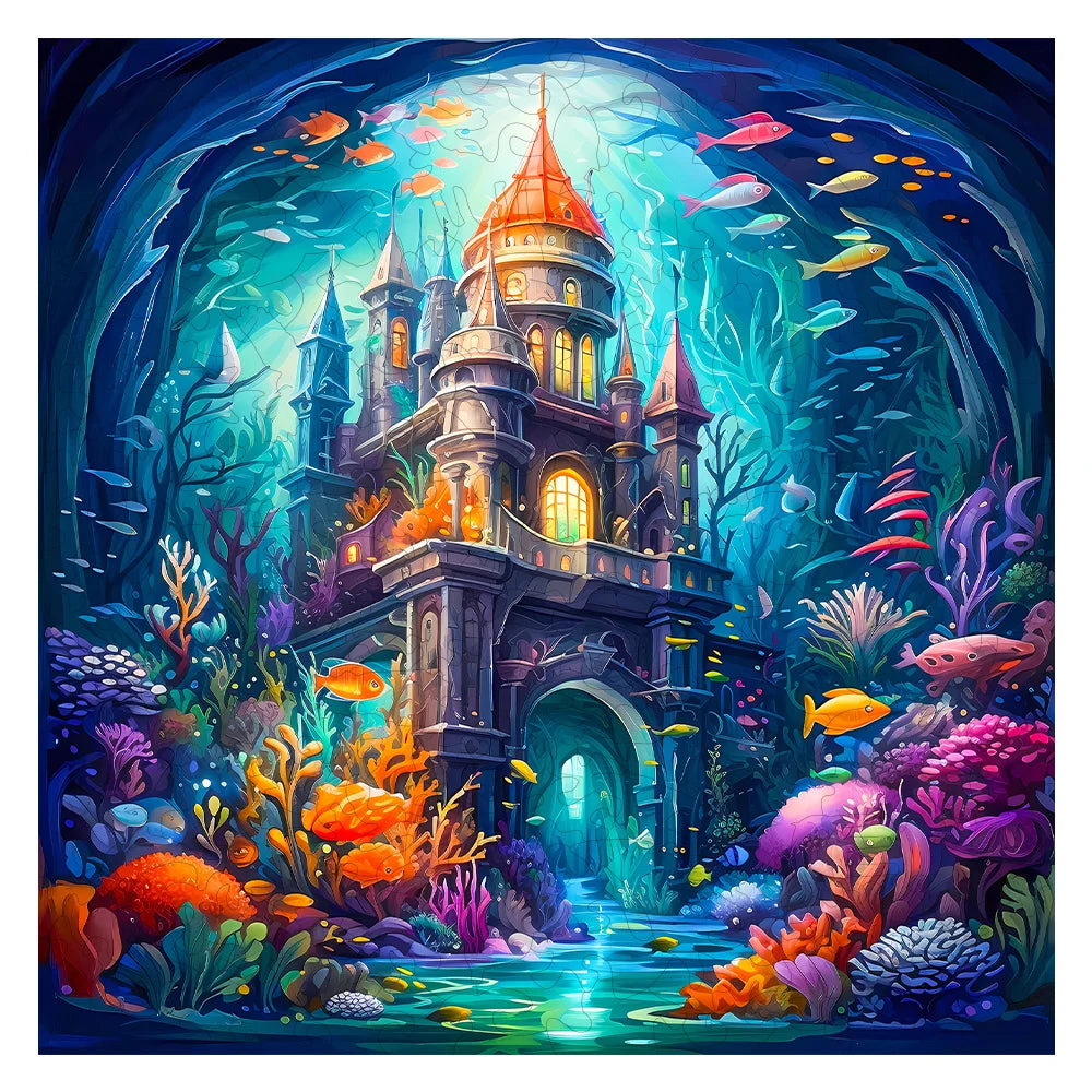 Underwater Palace - Wooden Jigsaw Puzzle