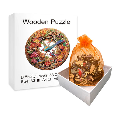 Robin Fruits - Wooden Jigsaw Puzzle