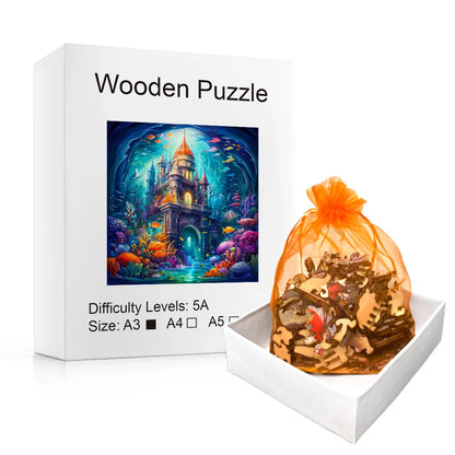 Underwater Palace - Wooden Jigsaw Puzzle