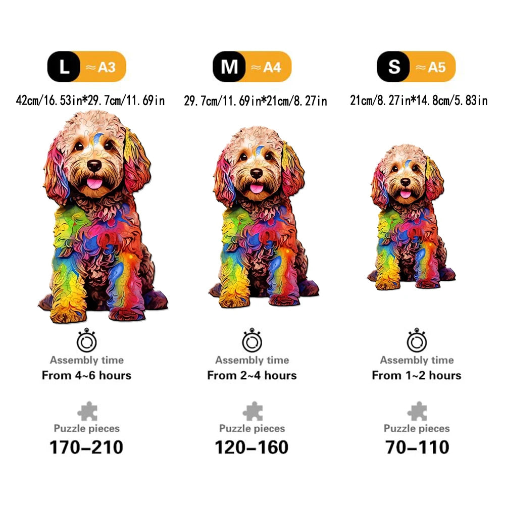 Cavapoo/Cockapoo Dog - Wooden Jigsaw Puzzle