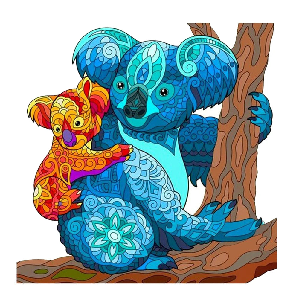 Koala and Baby - Wooden Jigsaw Puzzle