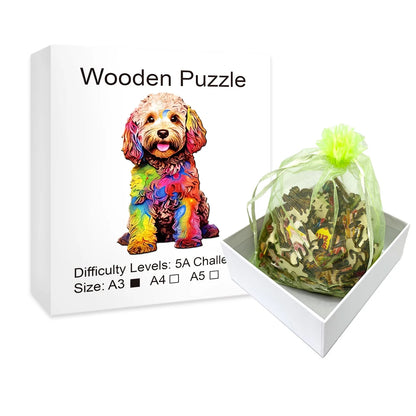 Cavapoo/Cockapoo Dog - Wooden Jigsaw Puzzle