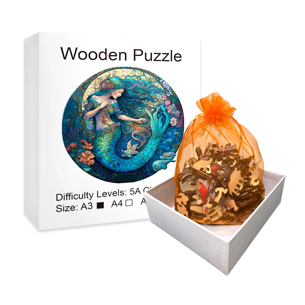 Mermaid - Wooden Jigsaw Puzzle