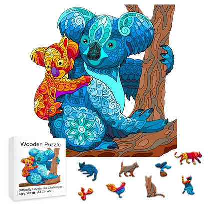 Koala and Baby - Wooden Jigsaw Puzzle