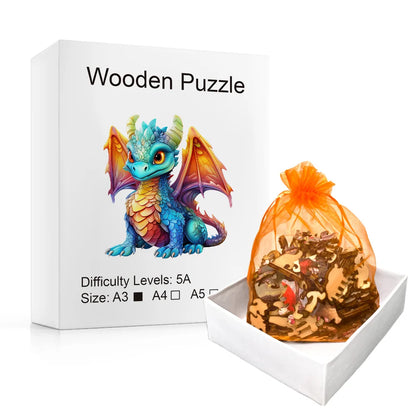 Baby Dragon - Wooden Jigsaw Puzzle