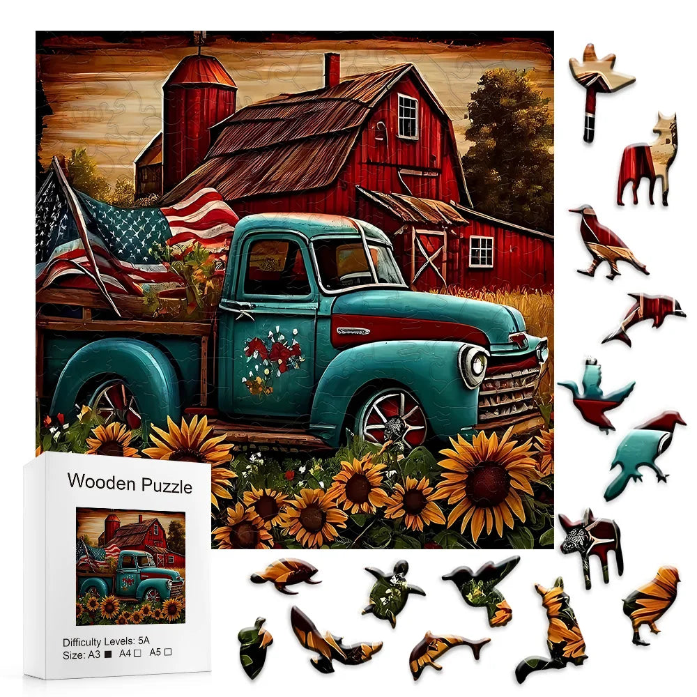 American Farmer - Wooden Jigsaw Puzzle