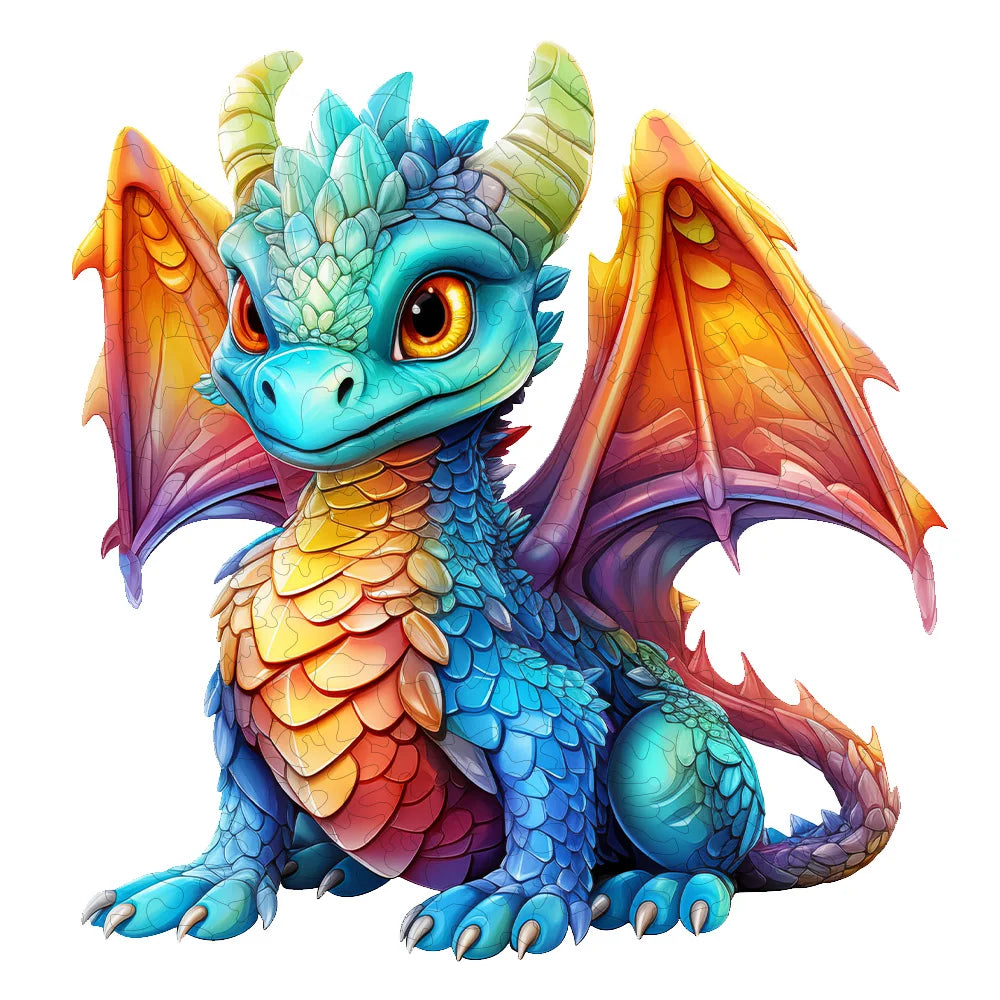 Baby Dragon - Wooden Jigsaw Puzzle