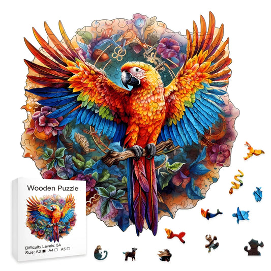 Scarlet Macaw - Wooden Jigsaw Puzzle