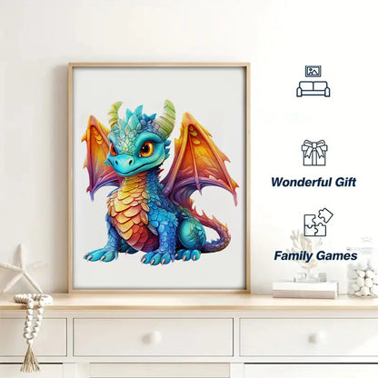 Baby Dragon - Wooden Jigsaw Puzzle