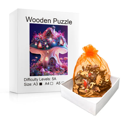 Mushrooms - Wooden Jigsaw Puzzle