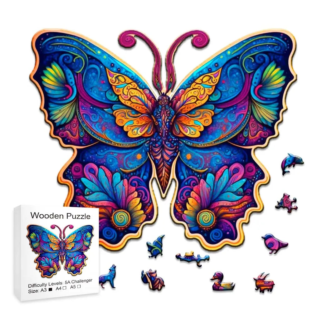 Galaxy Butterfly - Wooden Jigsaw Puzzle