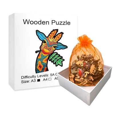 Friendly Giraffe - Wooden Jigsaw Puzzle