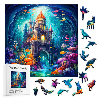 Underwater Palace - Wooden Jigsaw Puzzle