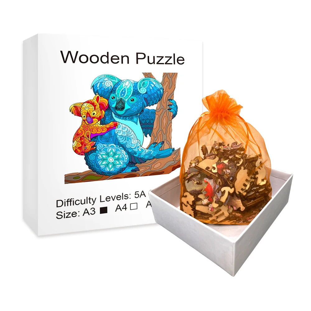 Koala and Baby - Wooden Jigsaw Puzzle