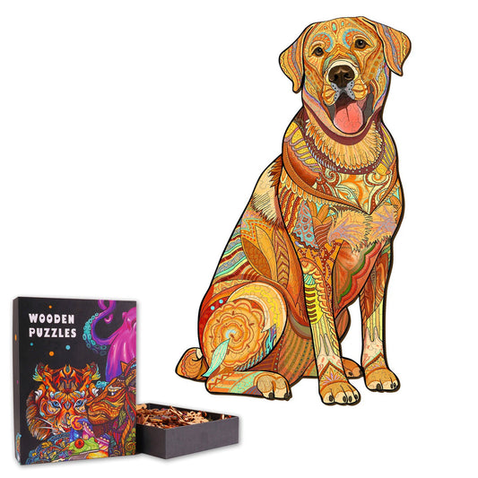 Sitting Labrador - Wooden Jigsaw Puzzle